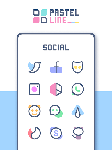 PastelLine IconPack ekran görüntüsü