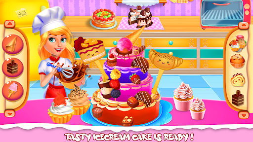 Sweet Doll Cakes Chef Kid Game ekran görüntüsü