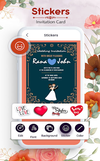 Wedding invitation card maker ekran görüntüsü