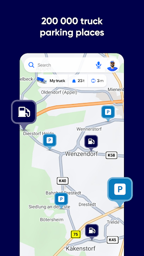 Eurowag Navigation - Truck GPS ekran görüntüsü