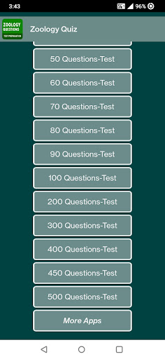 Zoology Quiz ekran görüntüsü