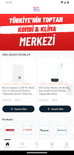 Kombi Klima Toptan ekran görüntüsü