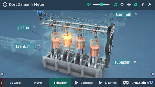 Dört Zamanlı Motor 3B ekran görüntüsü