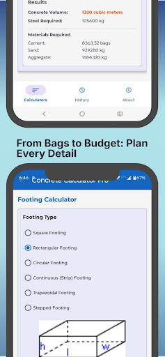 Concrete Calculator ekran görüntüsü