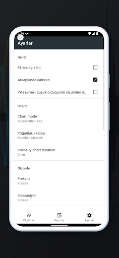 Titreşim ölçer - Depremölçer ekran görüntüsü