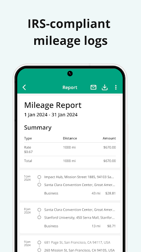 Mileage Tracker by Driversnote ekran görüntüsü