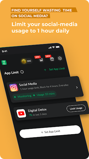 App Limit - Limit apps ekran görüntüsü