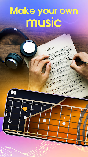 Gitar simülatörü uygulaması ekran görüntüsü