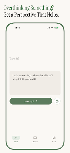 Unworried: Reframe Your Worry ekran görüntüsü