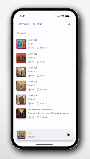 PlayBook Lite Audiobook Player ekran görüntüsü
