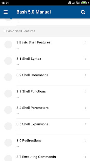Bash 5.0 Manual ekran görüntüsü