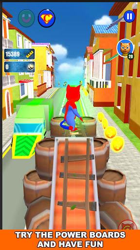 Super Hero Cat Run ekran görüntüsü