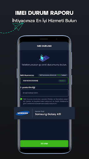 Mobil IMEI Durumu Kontrol Uyg ekran görüntüsü