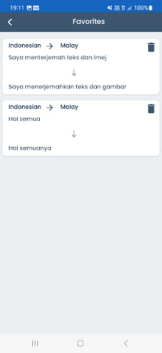 Indonesian Malay Translator ekran görüntüsü