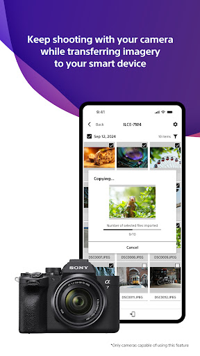 Sony | Creators' App ekran görüntüsü