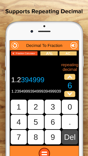 Fraction Calculator + Decimals ekran görüntüsü