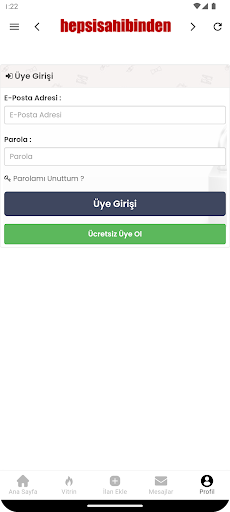 Hepsi Sahibinden ekran görüntüsü