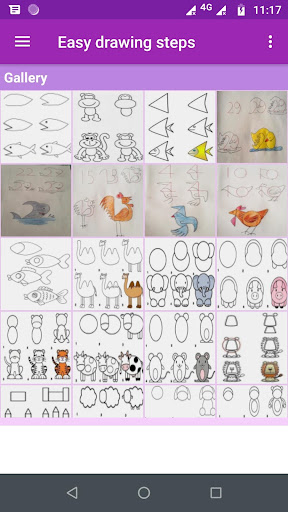 Easy Drawing steps Gallery ekran görüntüsü