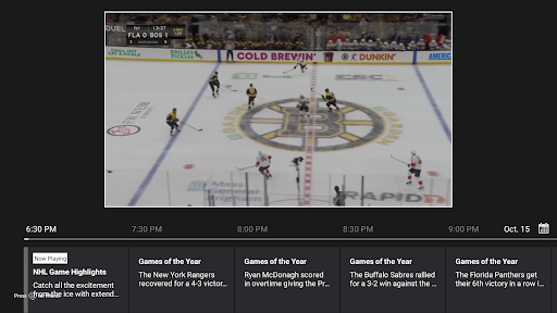 NHL ekran görüntüsü