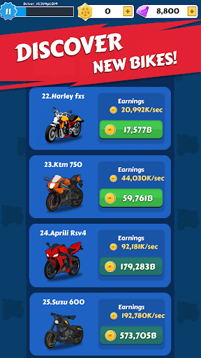 Merge Bike game Idle Tycoon ekran görüntüsü