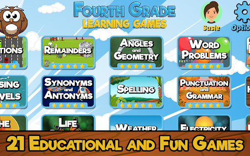Fourth Grade Learning Games ekran görüntüsü
