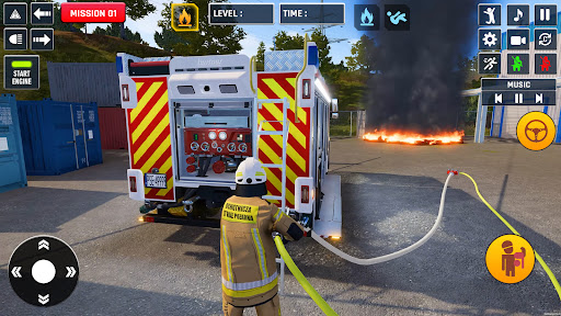 Fire Truck: Truck Driving Game ekran görüntüsü