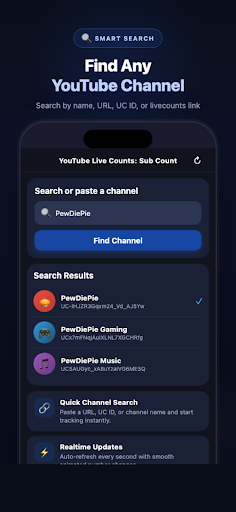 YouTube Live Sub Counter ekran görüntüsü