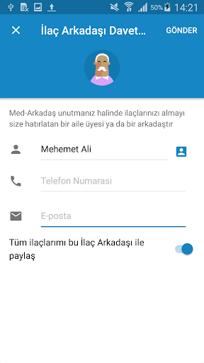 Ilaç Hatırlatma ekran görüntüsü