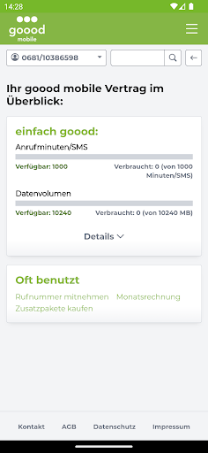 mein goood mobile ekran görüntüsü