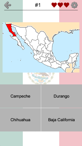 Mexican States - Mexico Quiz ekran görüntüsü