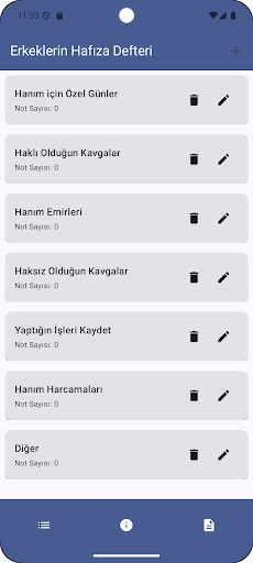 Erkeklerin Kayıt Defteri ekran görüntüsü
