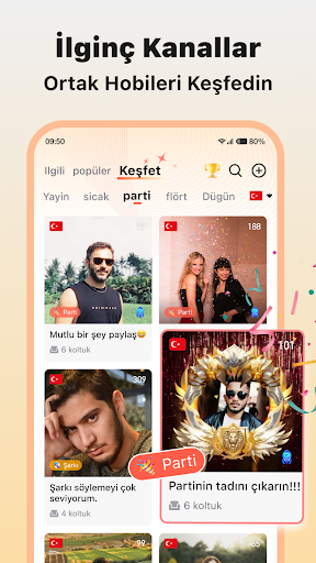 Saada - Sesli Sohbet Partisi ekran görüntüsü