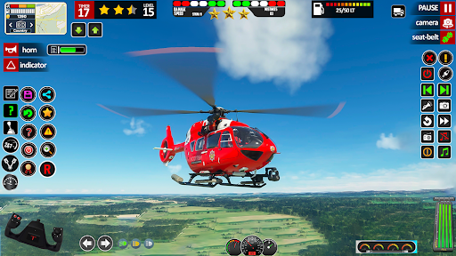 Helicopter Simulator Game 2025 ekran görüntüsü