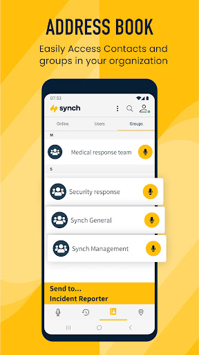 Synch Push To Talk (PTT) ekran görüntüsü