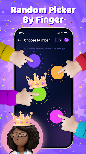 Spin The Wheel: Finger Chooser ekran görüntüsü