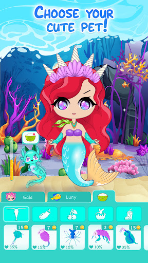 Princess Mermaid Dress Up Game ekran görüntüsü