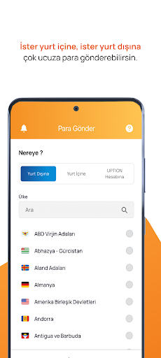 UPTION Para Transferi ekran görüntüsü