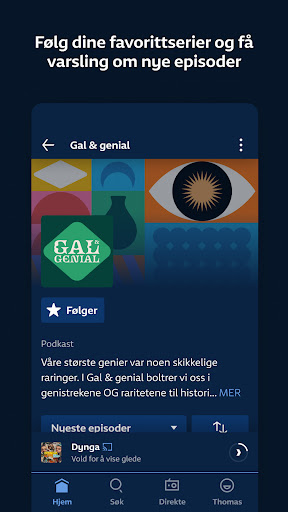 NRK Radio ekran görüntüsü