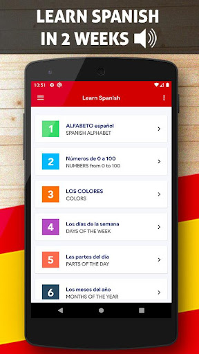 Learn Spanish Offline ekran görüntüsü