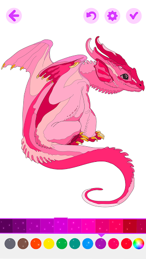 Magic Dragon Coloring Book ekran görüntüsü