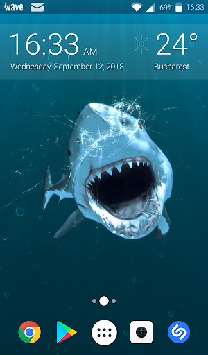 Shark Attack Live Wallpaper HD ekran görüntüsü