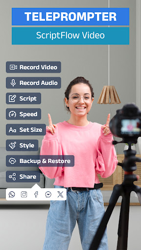 Teleprompter: ScriptFlow Video ekran görüntüsü