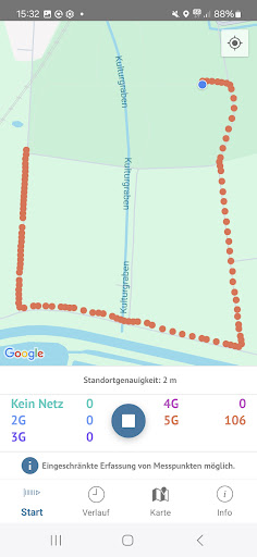 Breitbandmessung ekran görüntüsü