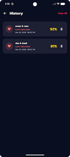 couple compatibility test ekran görüntüsü