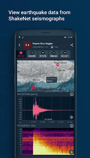 ShakeNet Earthquake Monitoring ekran görüntüsü