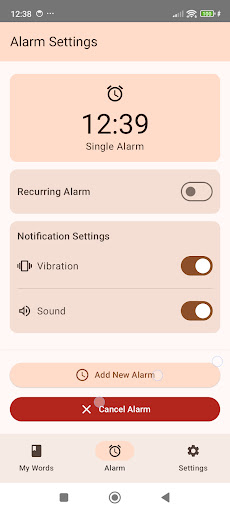 WordWake: Kelime Alarmı ekran görüntüsü