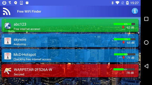Ücretsiz WiFi internet Bulucu ekran görüntüsü