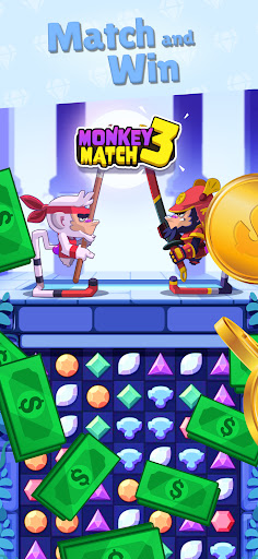 Monkey Match 3: Money Game ekran görüntüsü