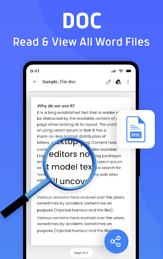 Document Reader PDF Word XLSX ekran görüntüsü