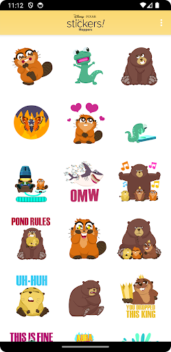 Pixar's Hoppers Stickers ekran görüntüsü